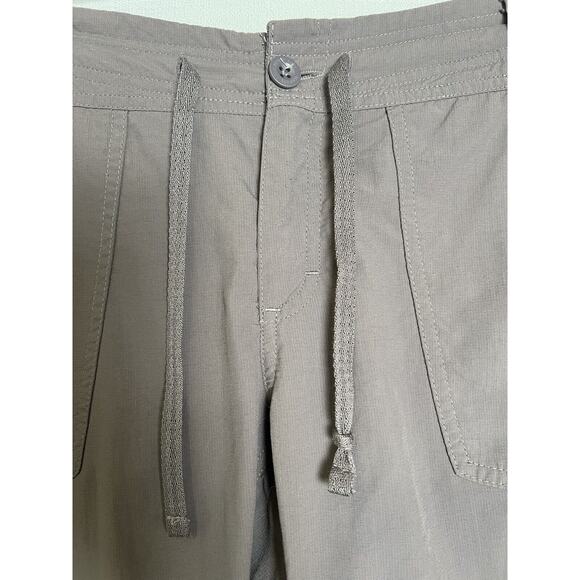 North Face Zip Off Pants Short Court Cargo Women Size 10 Gray Pants - Picture 4 of 11